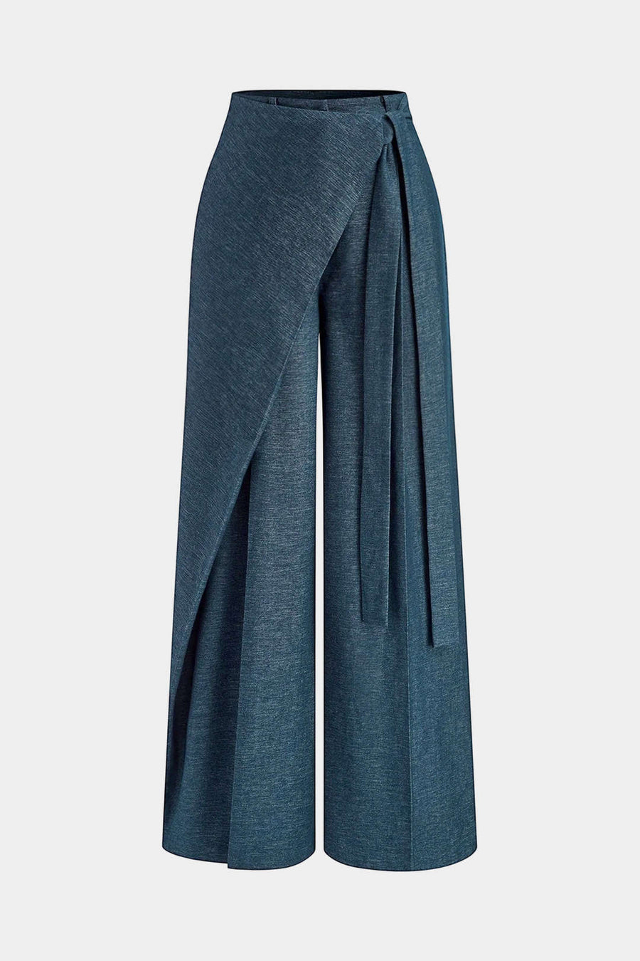 Tie Front Asymmetrical Pants