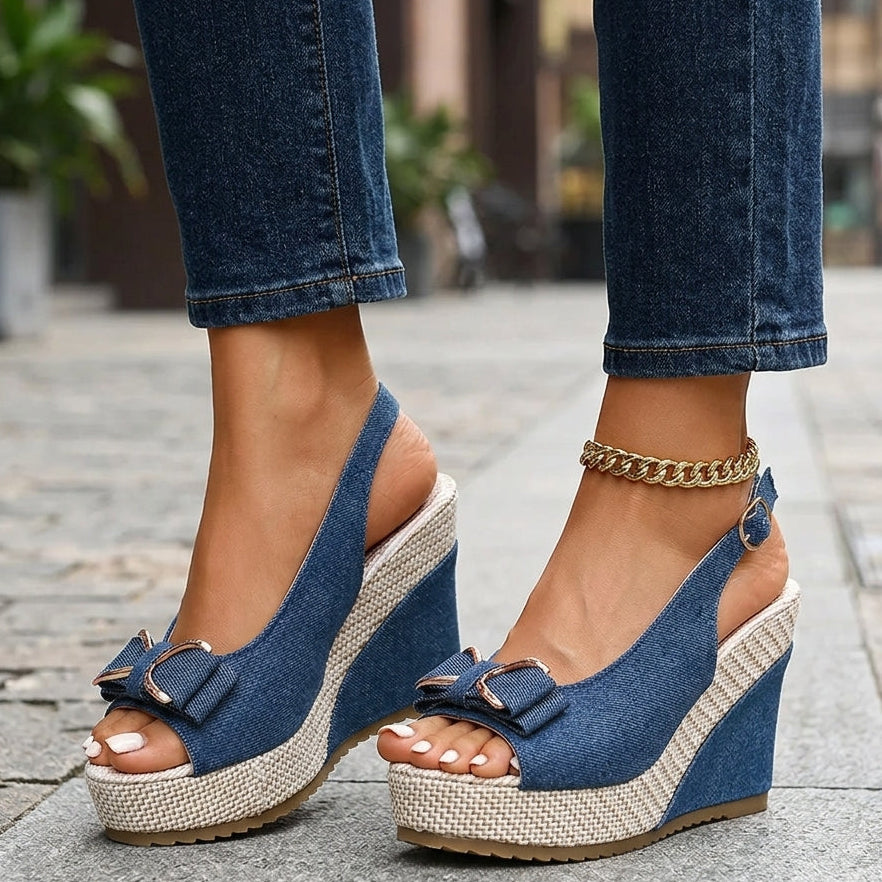 Celeste-denim-kiinnityskengät
