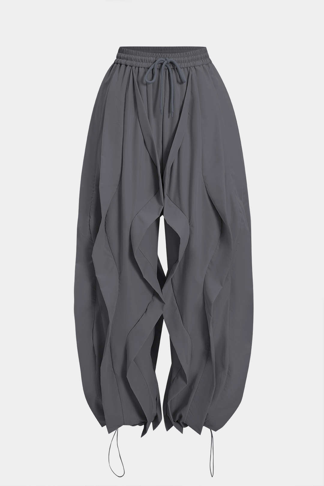 Drawstring Ruffle Trousers