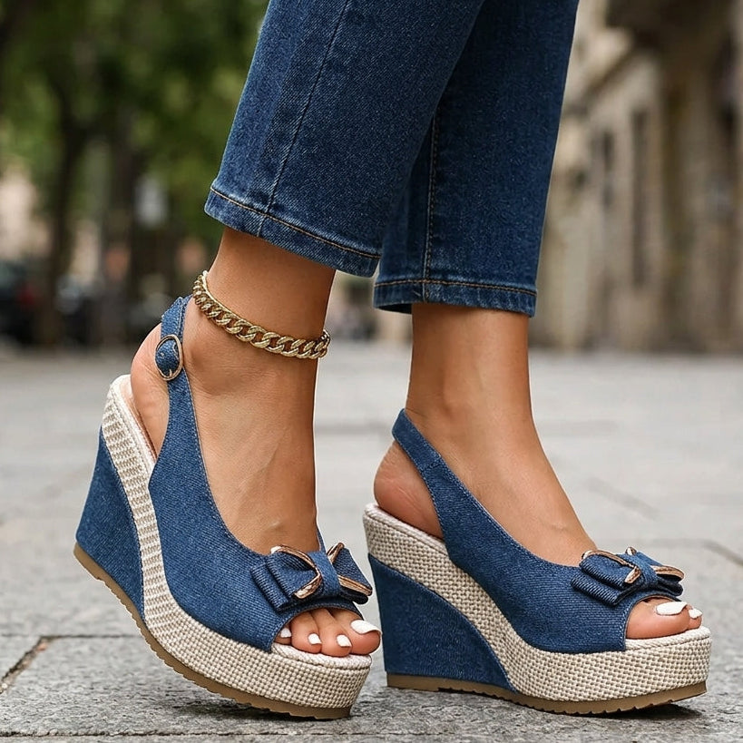 Celeste-denim-kiinnityskengät
