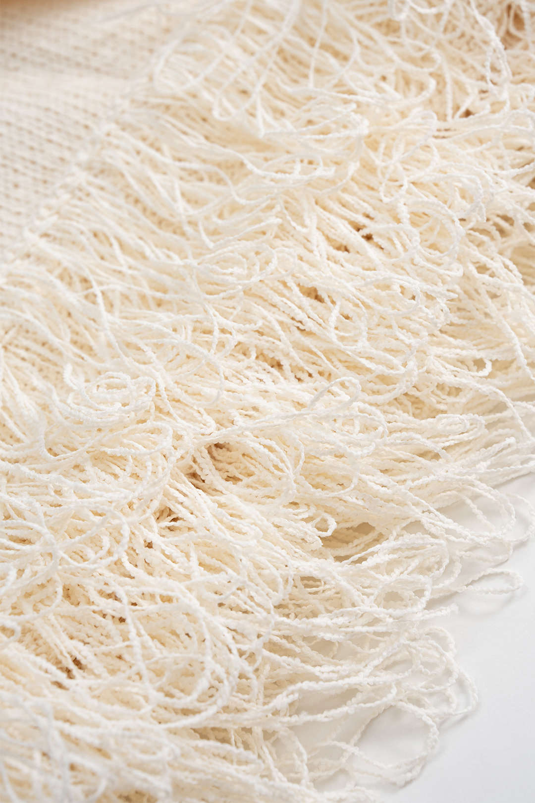 Open Knit Fringe Braided Backless Slip Sleeveless Mini Dress