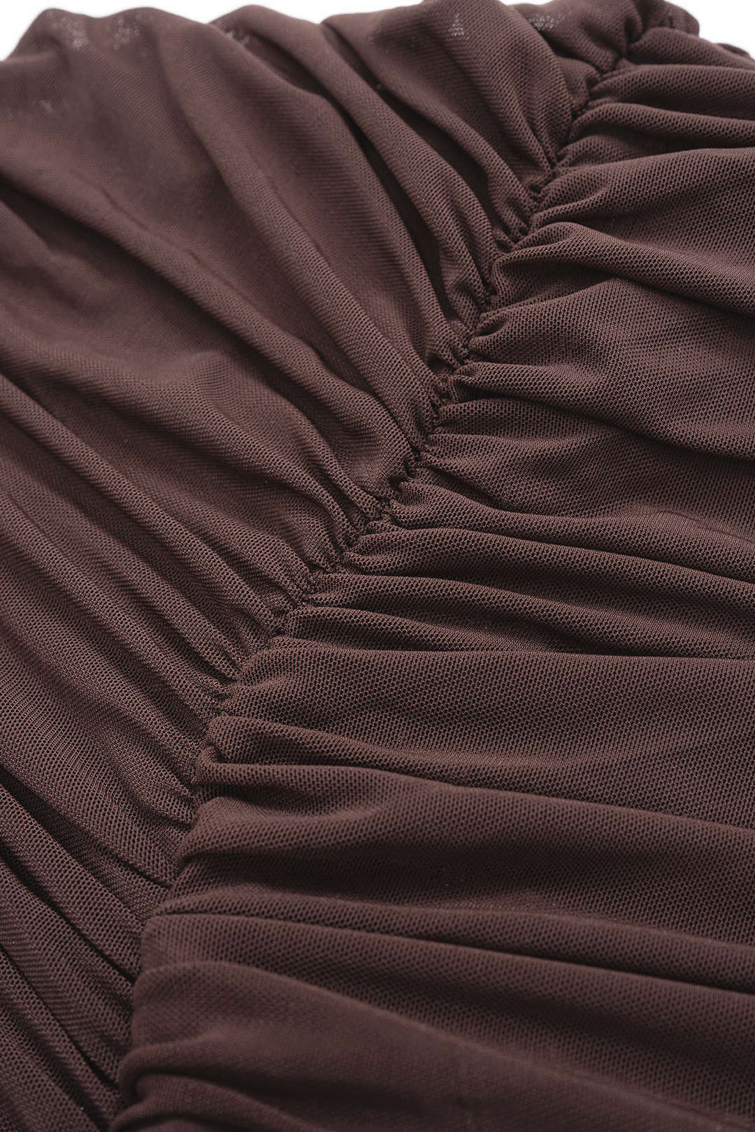 Mesh Ruched Cut Out Short Sleeve Maxi Dress