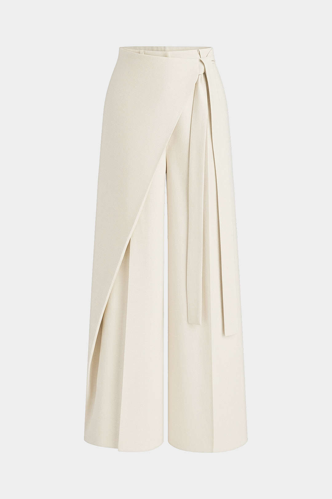 Tie Front Asymmetrical Pants
