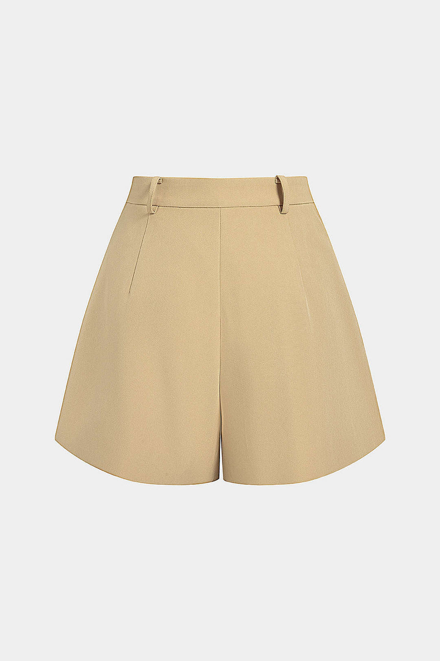 Metallic Button High Waist Shorts