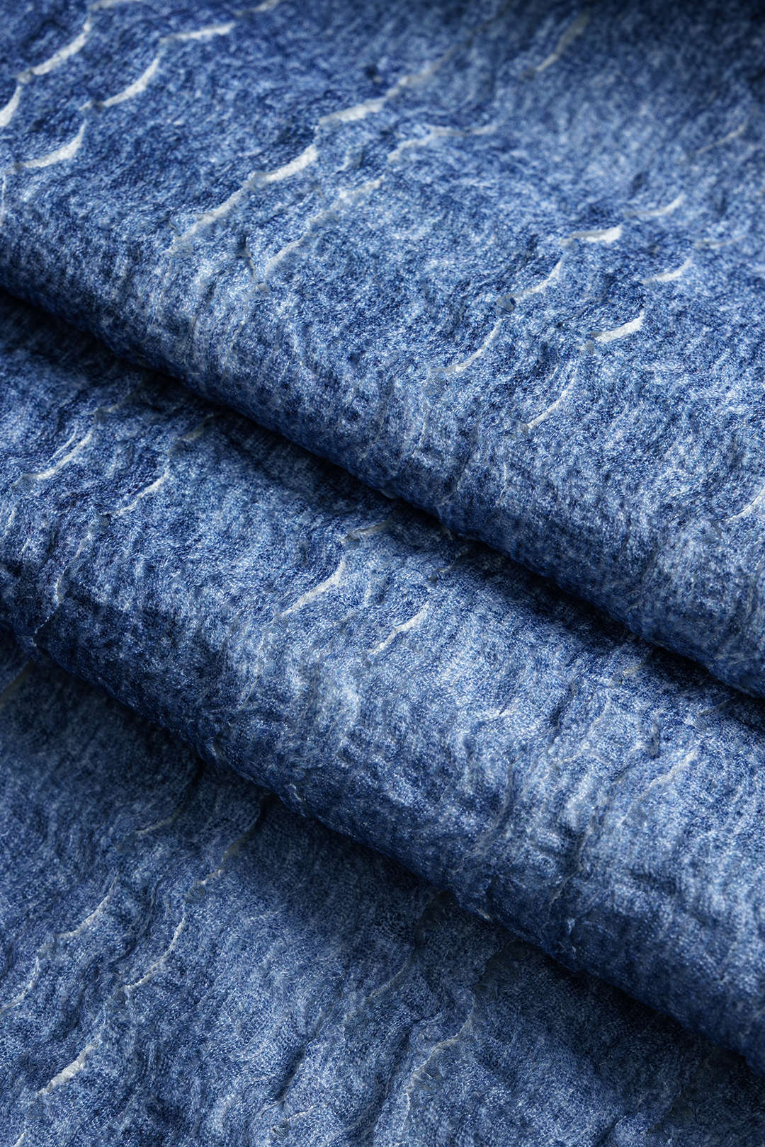Denim-kuvioinen hihaton maksipuku