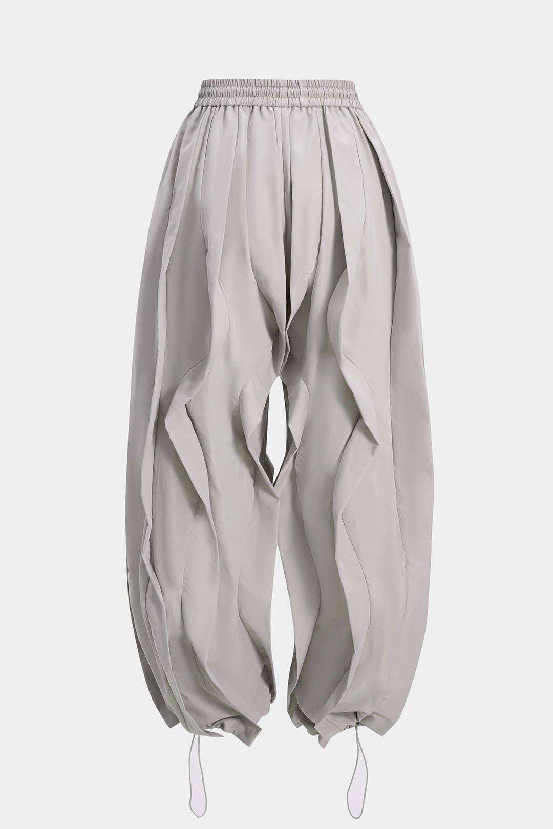 Drawstring Ruffle Trousers