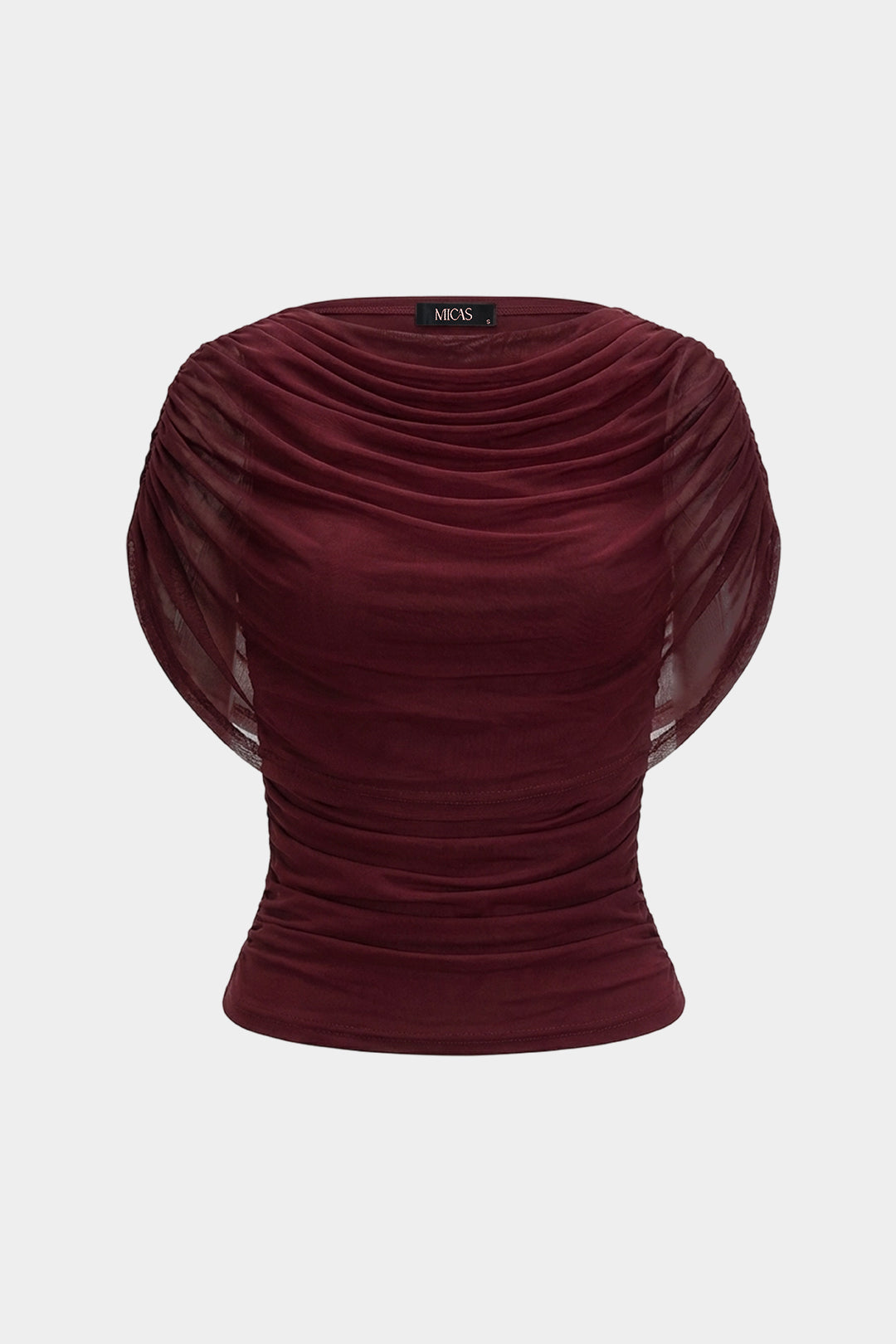 Ruched Sleeveless T-Shirt
