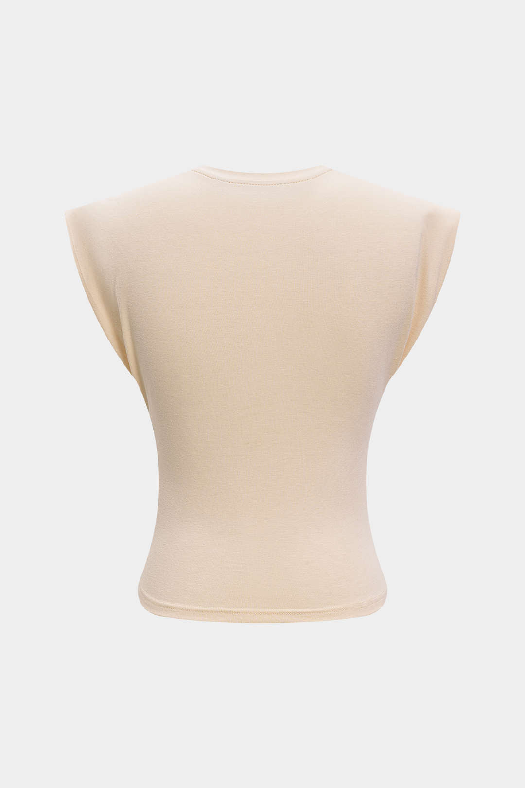 Solid Twist Round Neck T-Shirt