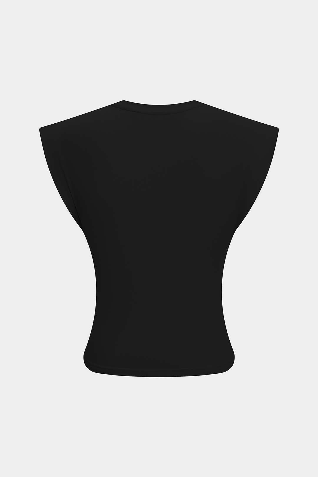 Solid Twist Round Neck T-Shirt
