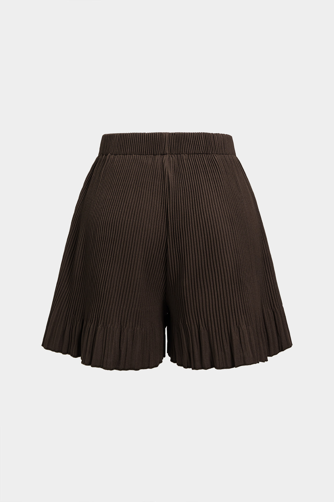 Pleated High Waist Wide Leg Shorts