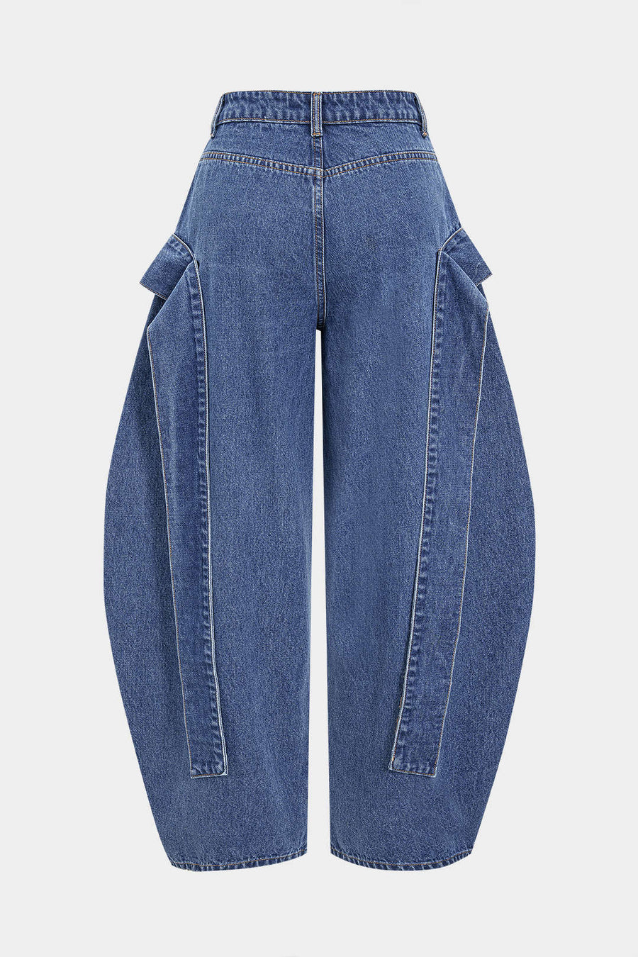 Denim Wide Leg Low Waist Barrel Jeans