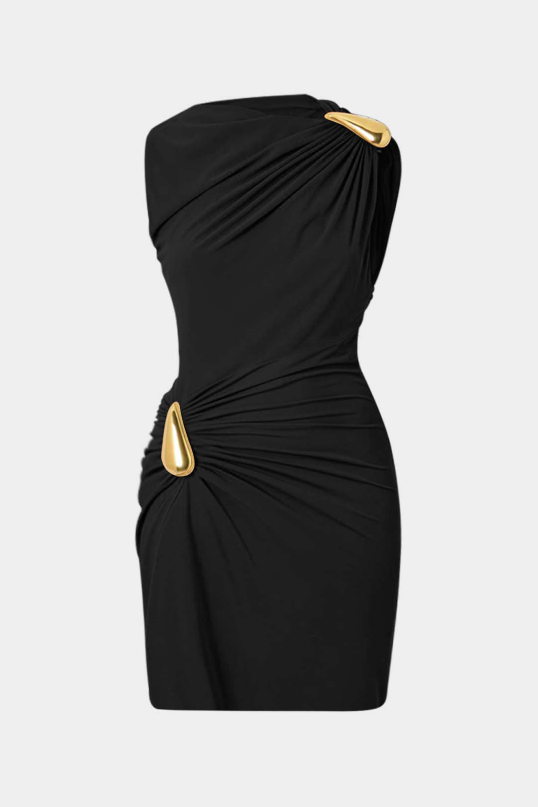 Metallic Sleeveless Mini Dress