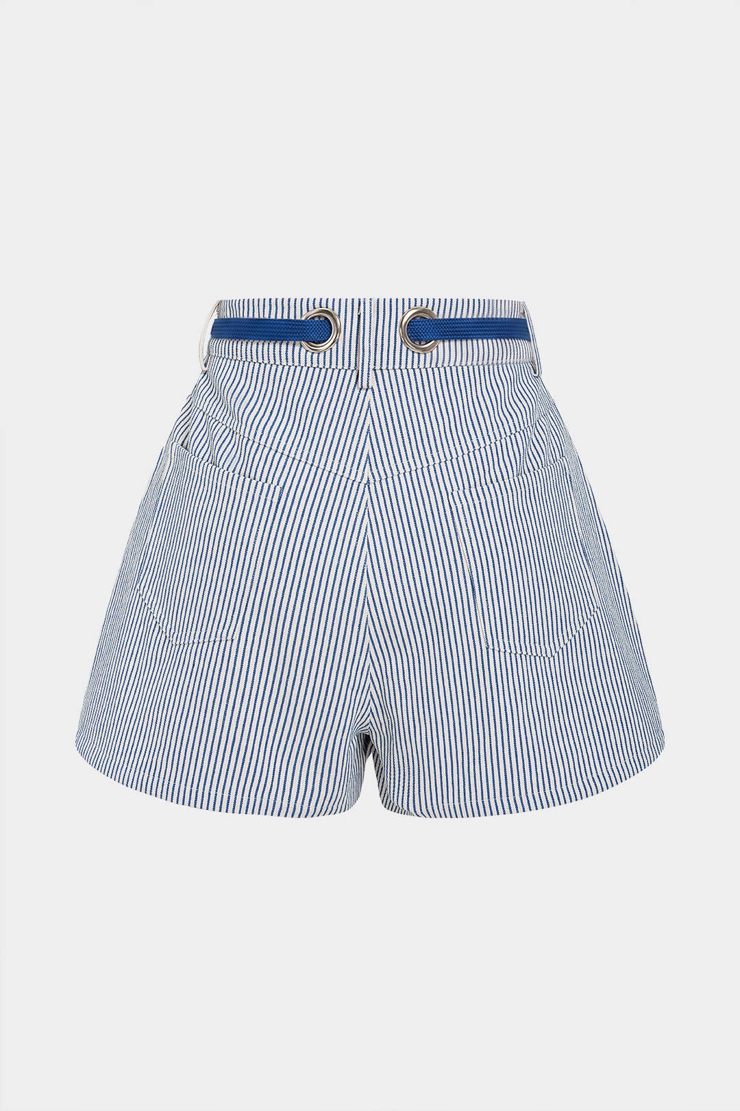 Striped Drawstring Pocket Wide Leg Shorts