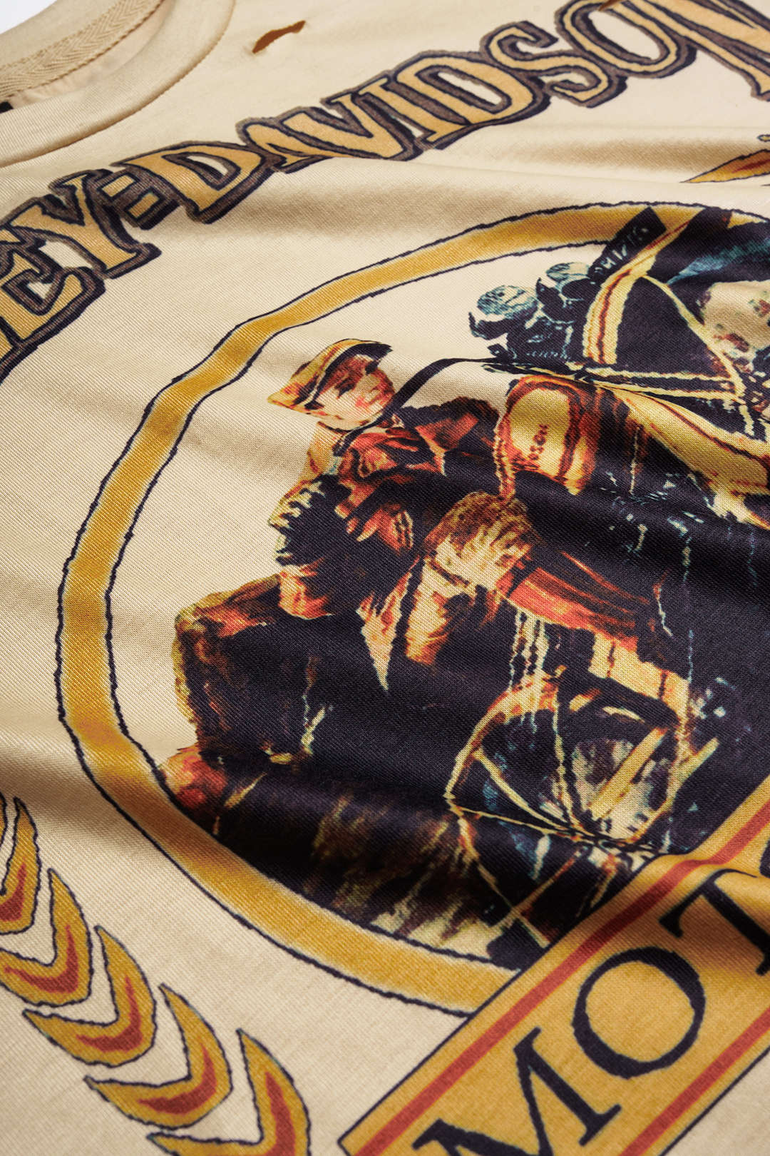 Motorbike Graphic Print Sleeveless T-Shirt