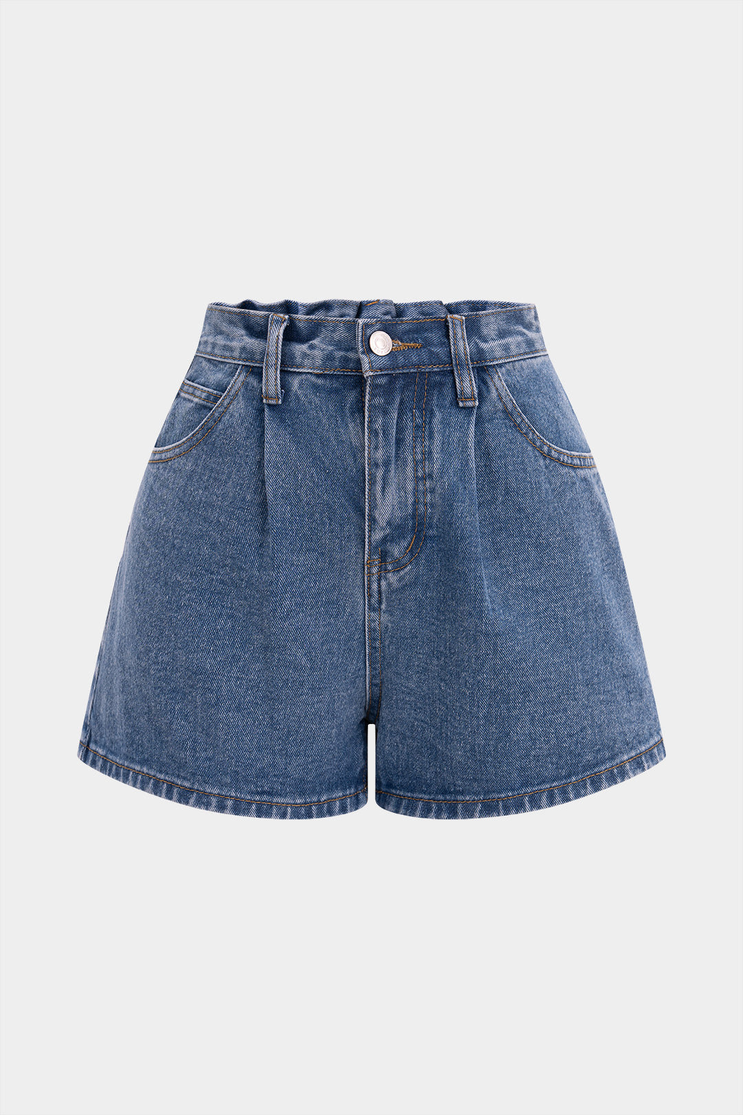 Denim-nappishortsit