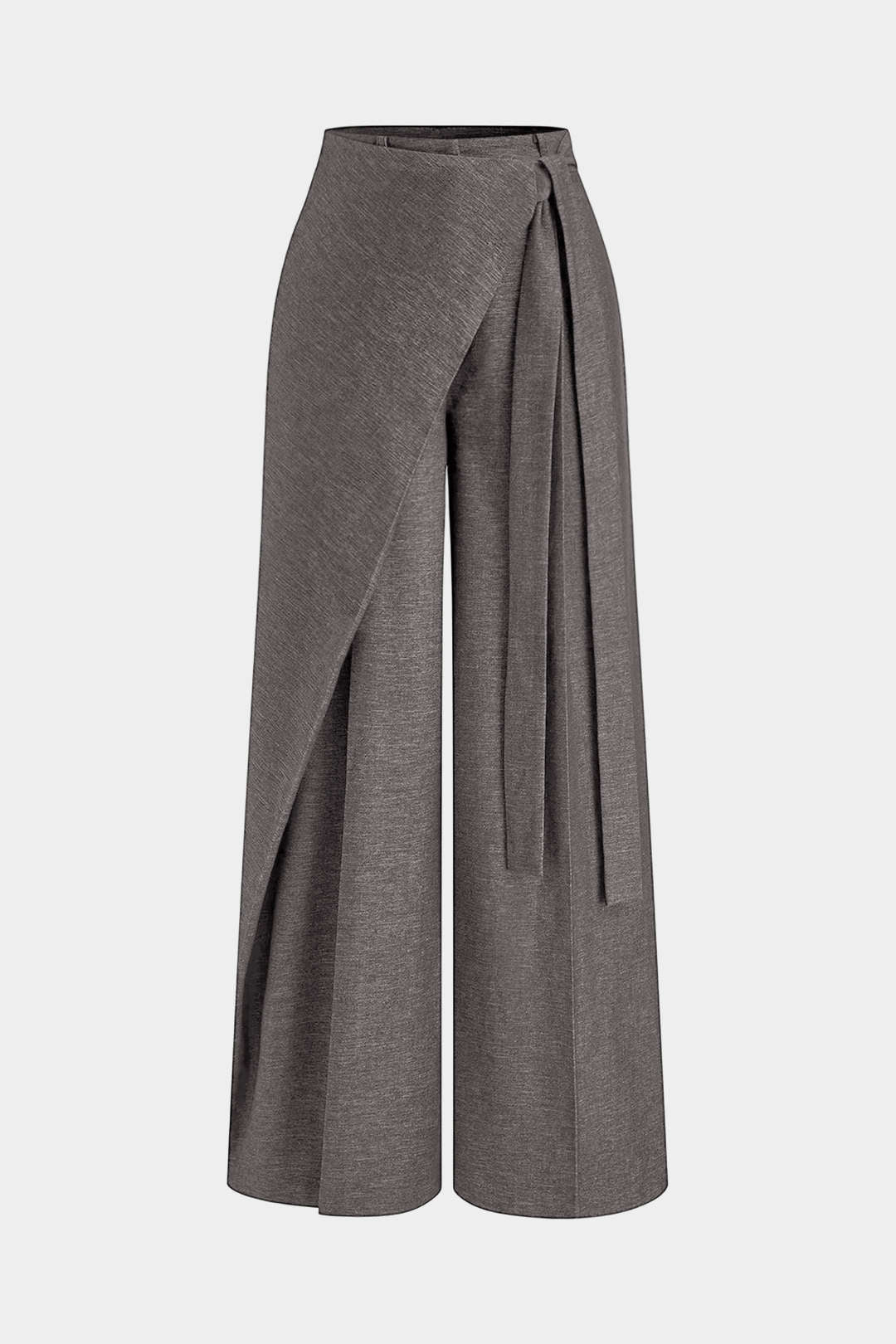 Tie Front Asymmetrical Pants