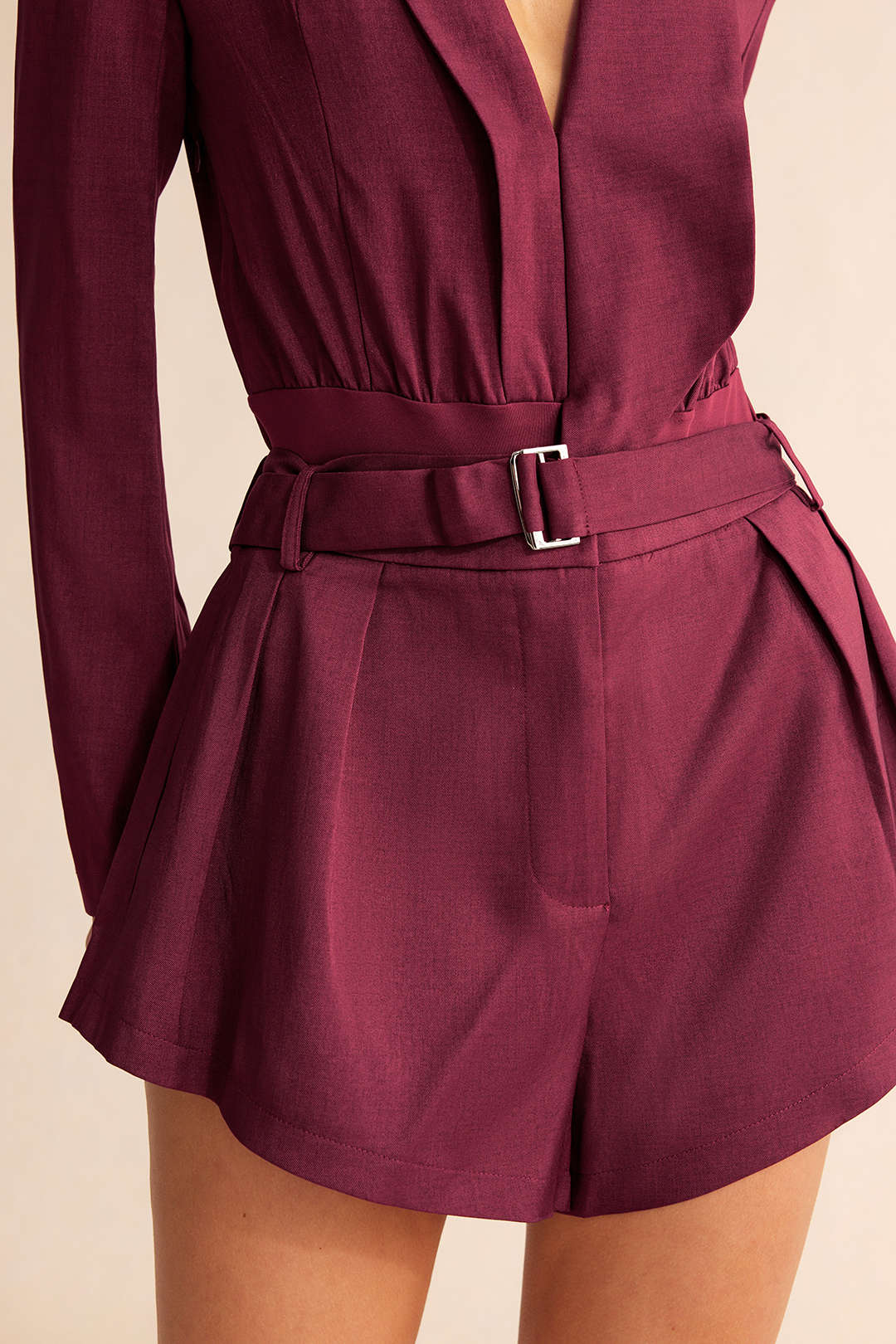 Solid Wide Leg Shorts