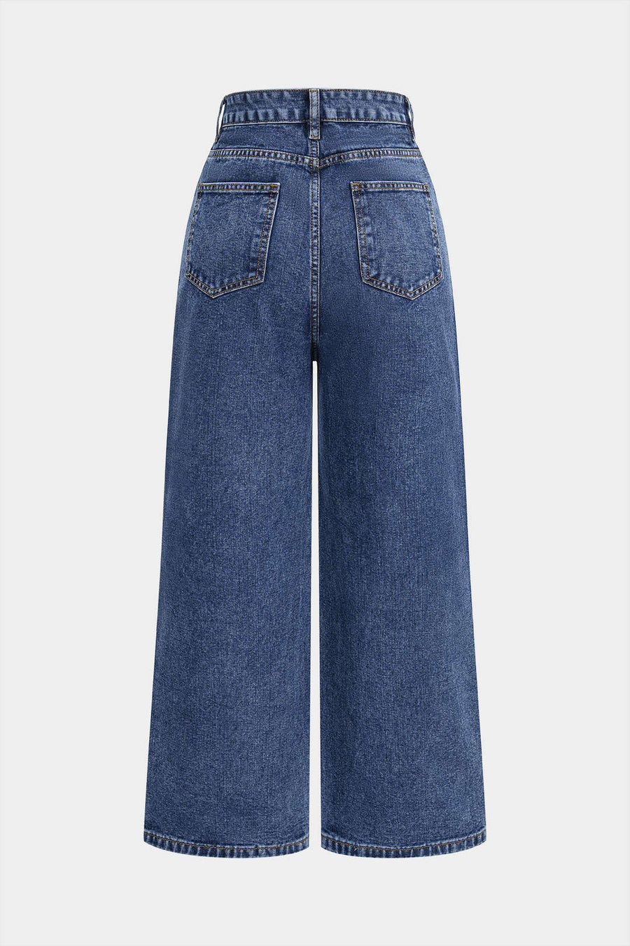 Denim-farkut, joissa on rusetti ja strassikivet sekä suorat lahkeet