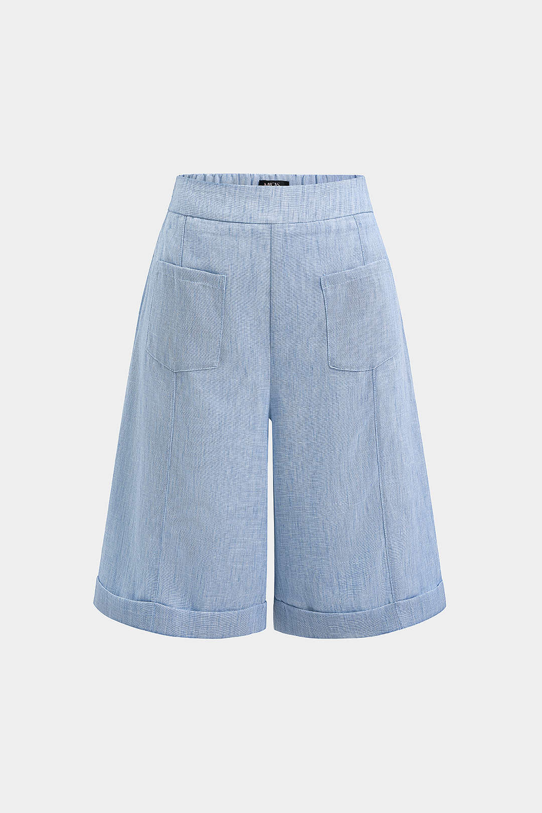 High Waist Pocket Straight Leg Shorts