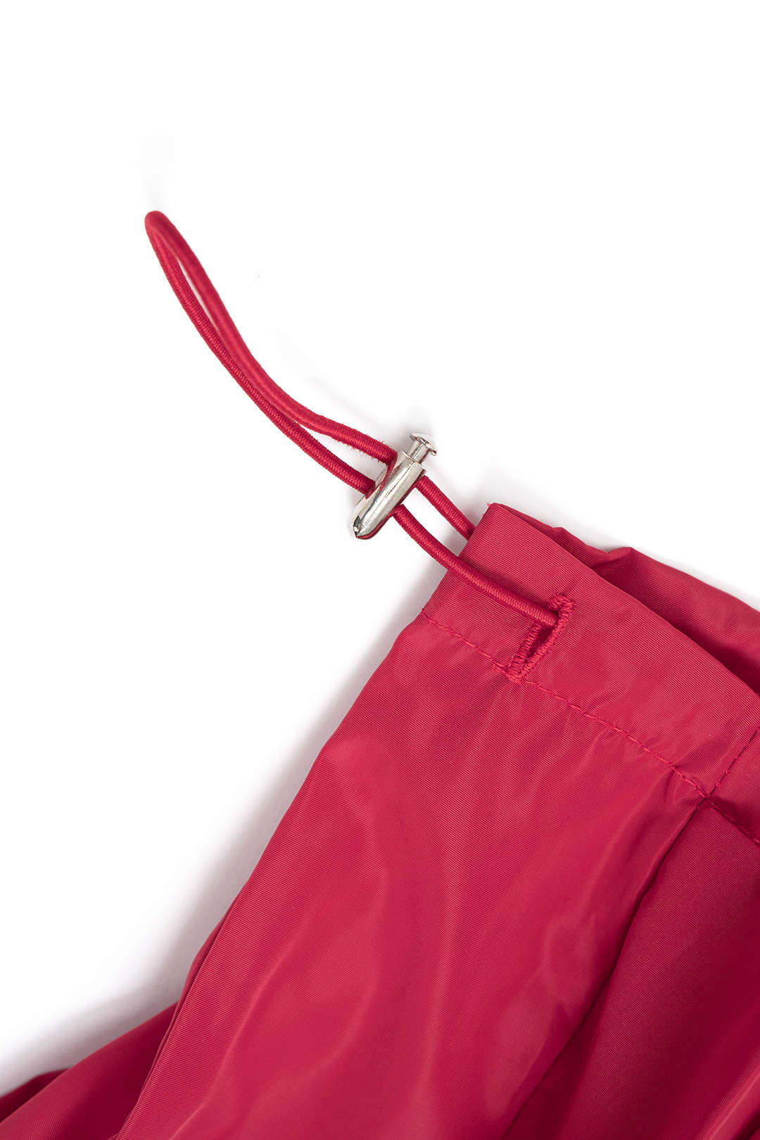 Drawstring Ruffle Detail Wide Leg Pants