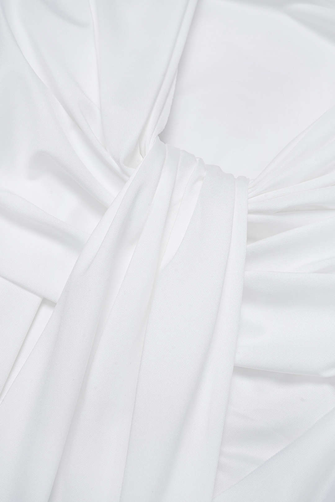 Ruched Draped Cowl Neck Asymmetrical Sleeveless Mini Dress