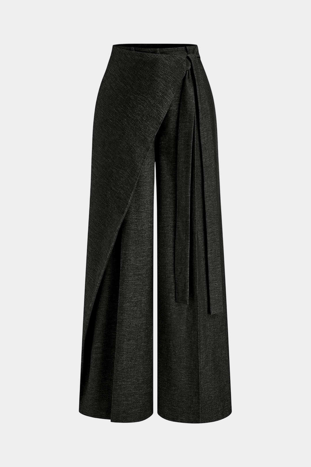 Tie Front Asymmetrical Pants