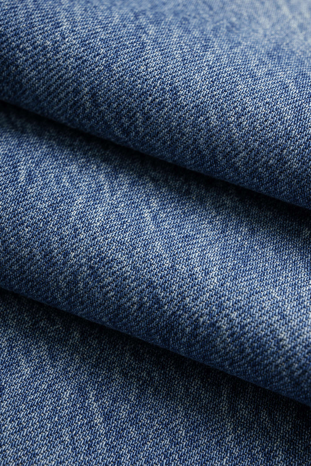 Denim-napilliset suorat farkut