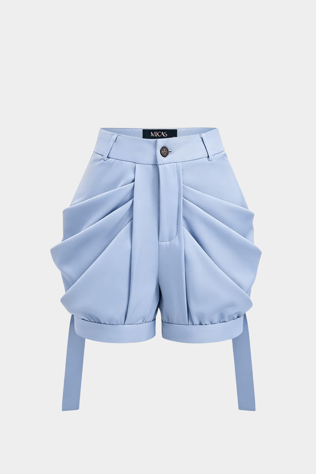 Ruched Button Shorts