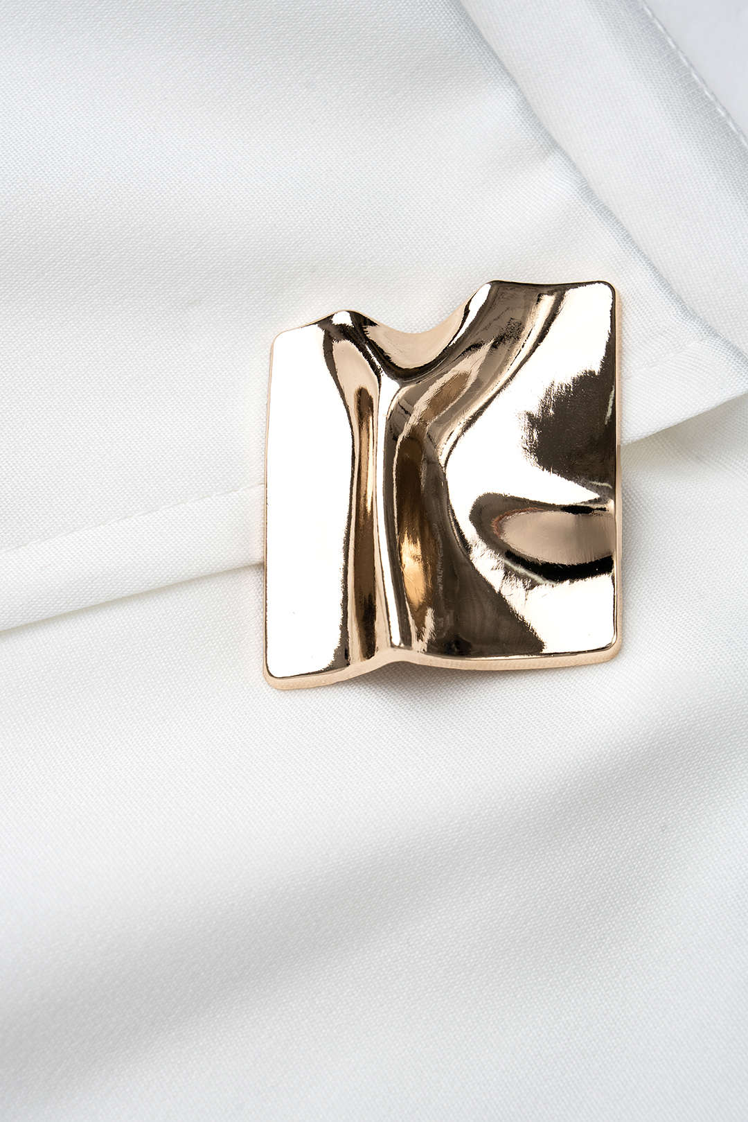 Metallic Wrap Asymmetrical Skort