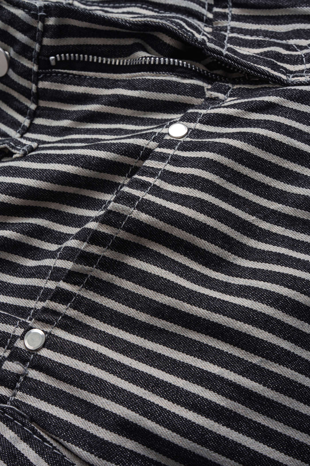 Stripes Print Barrel Pants