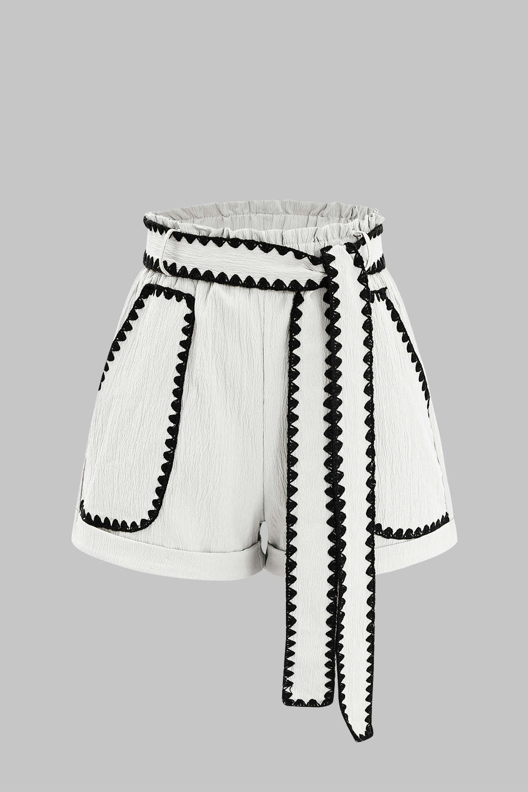Tie-Up Contrast Shorts