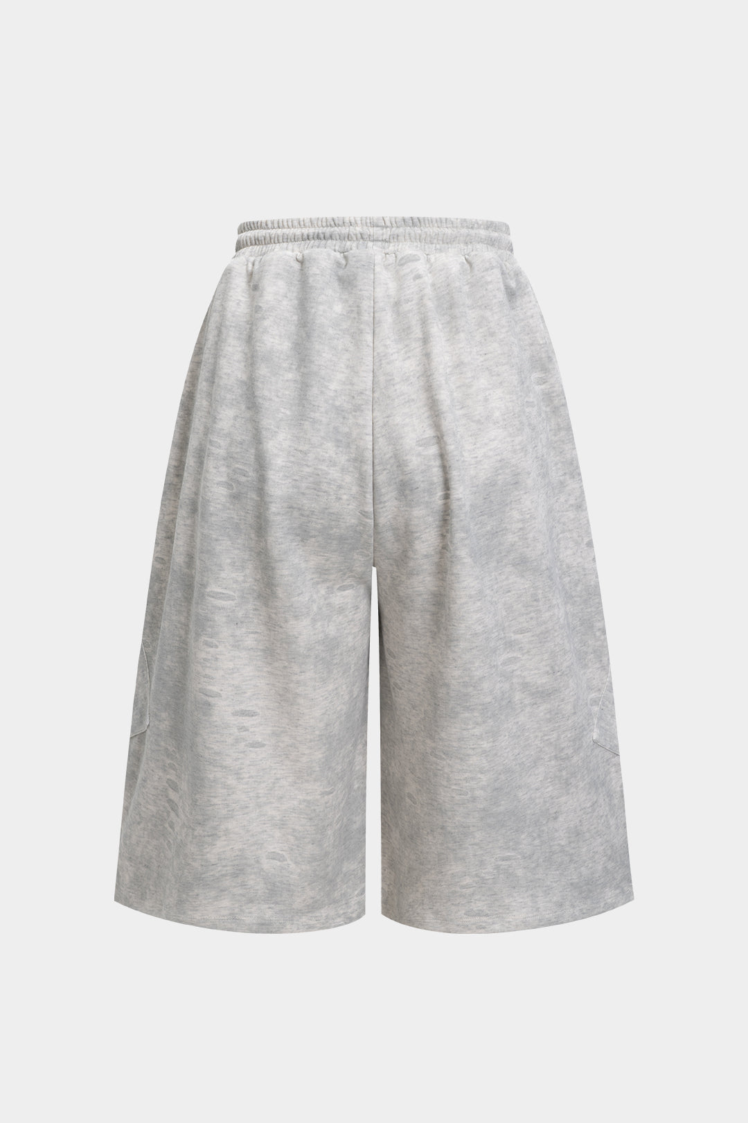 Washed Tie-Up High Waist Shorts