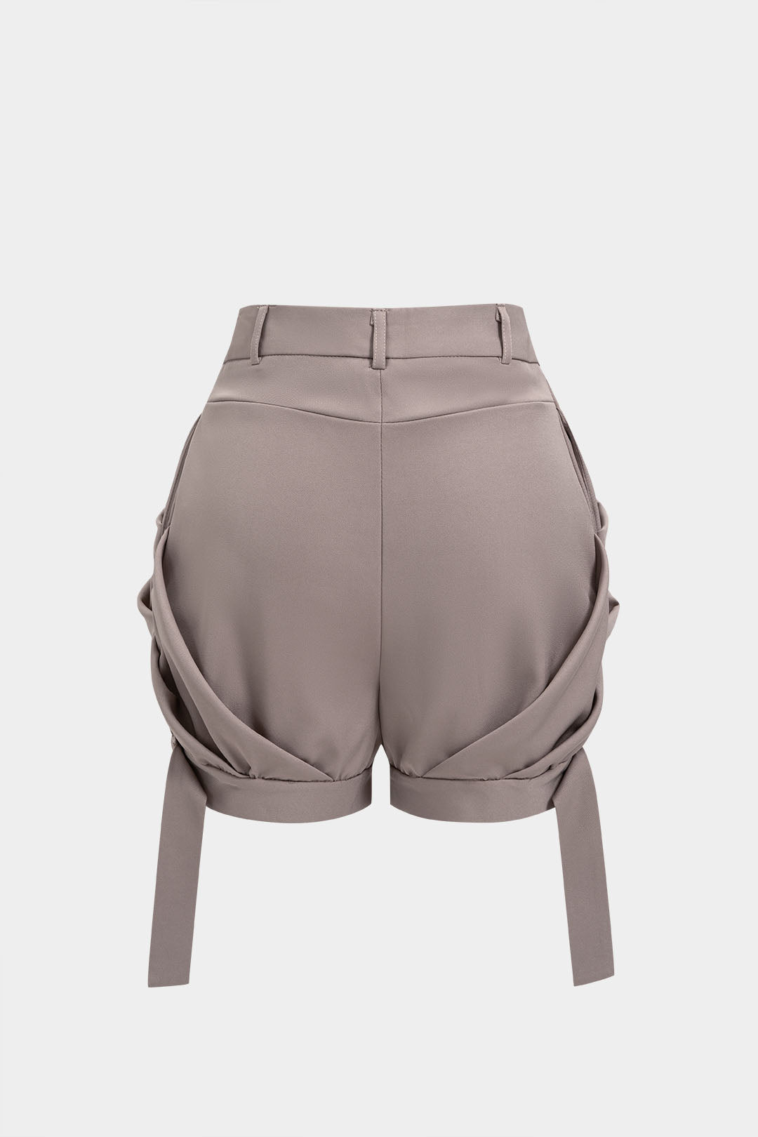 Ruched Button Shorts