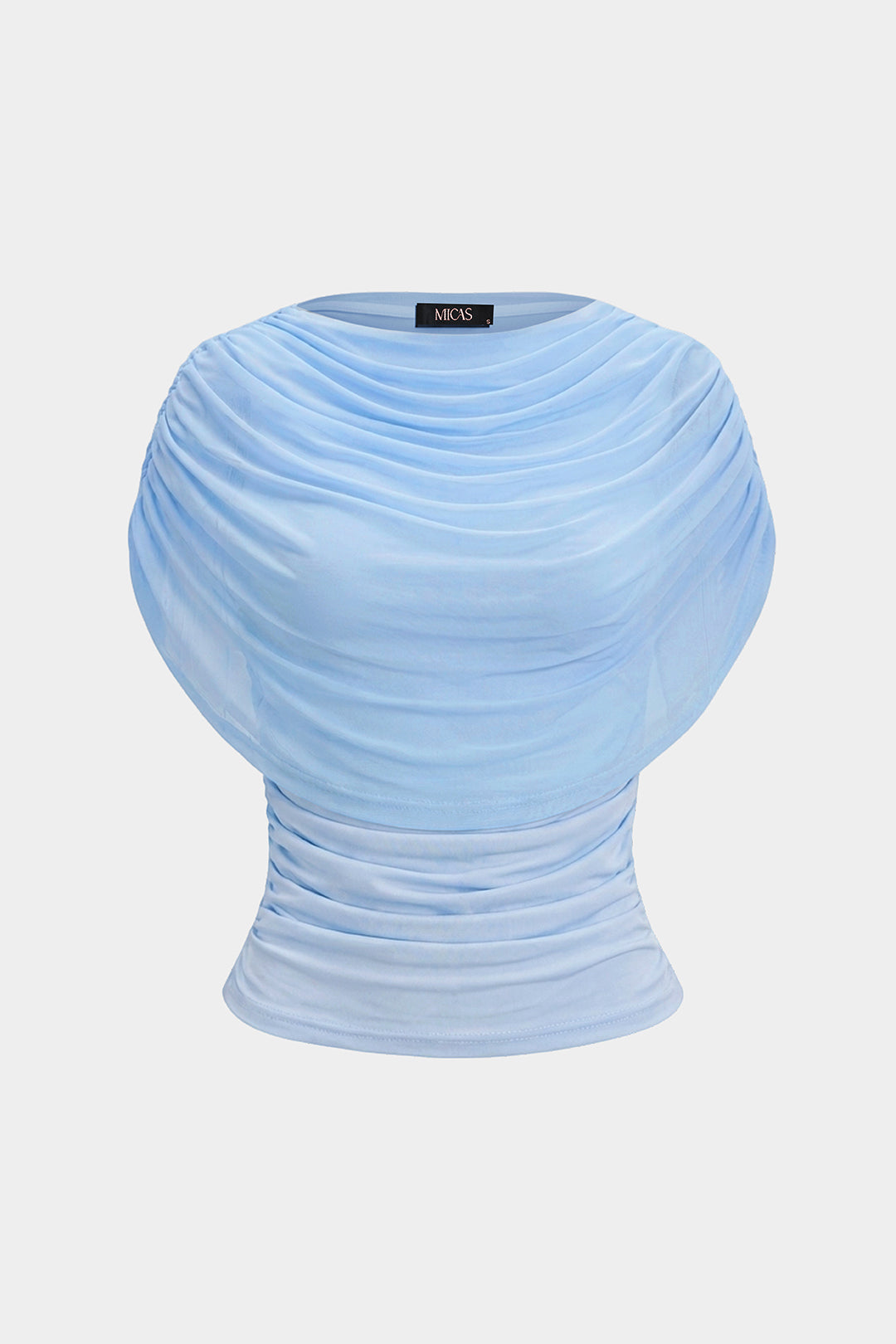Ruched Sleeveless T-Shirt