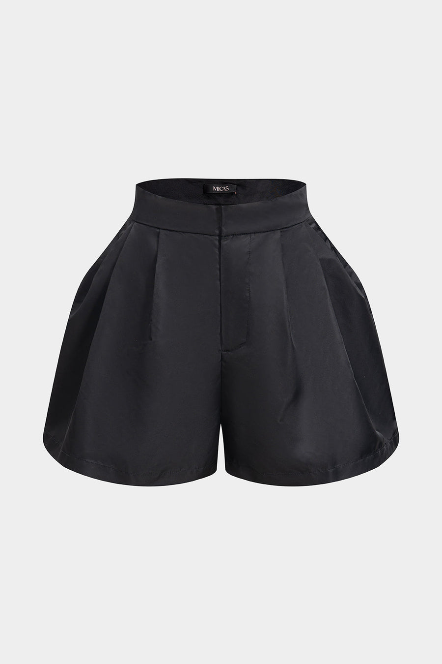 Puff Wide Leg Zipper Shorts