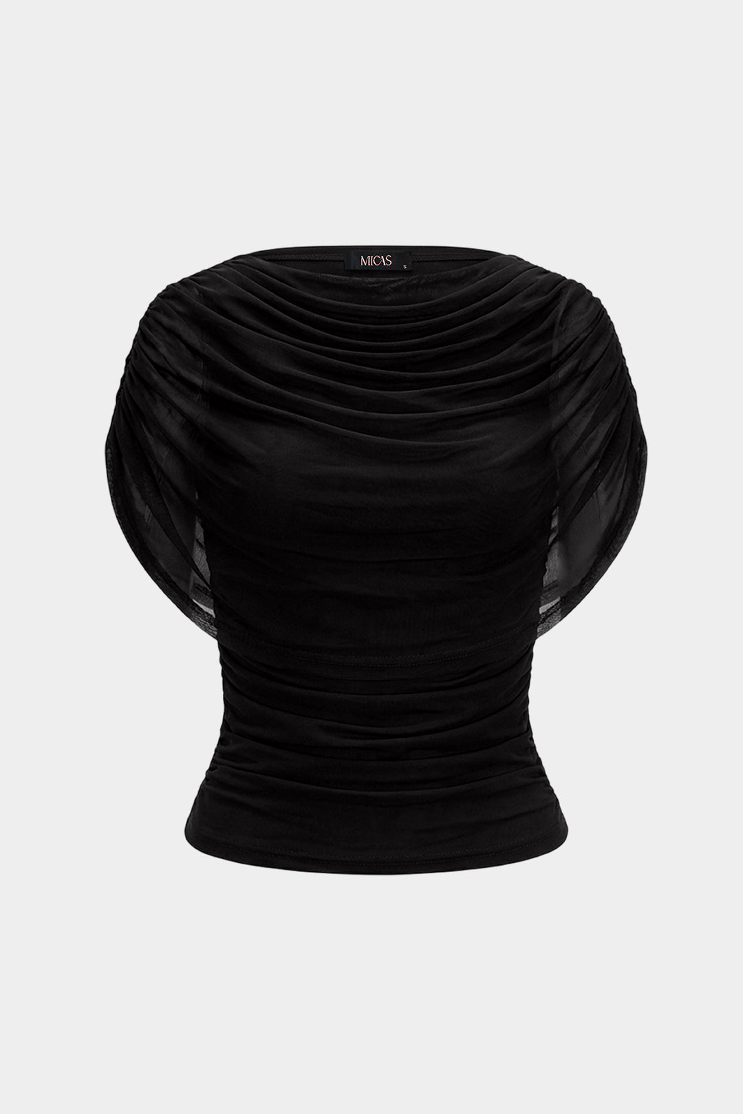 Ruched Sleeveless T-Shirt