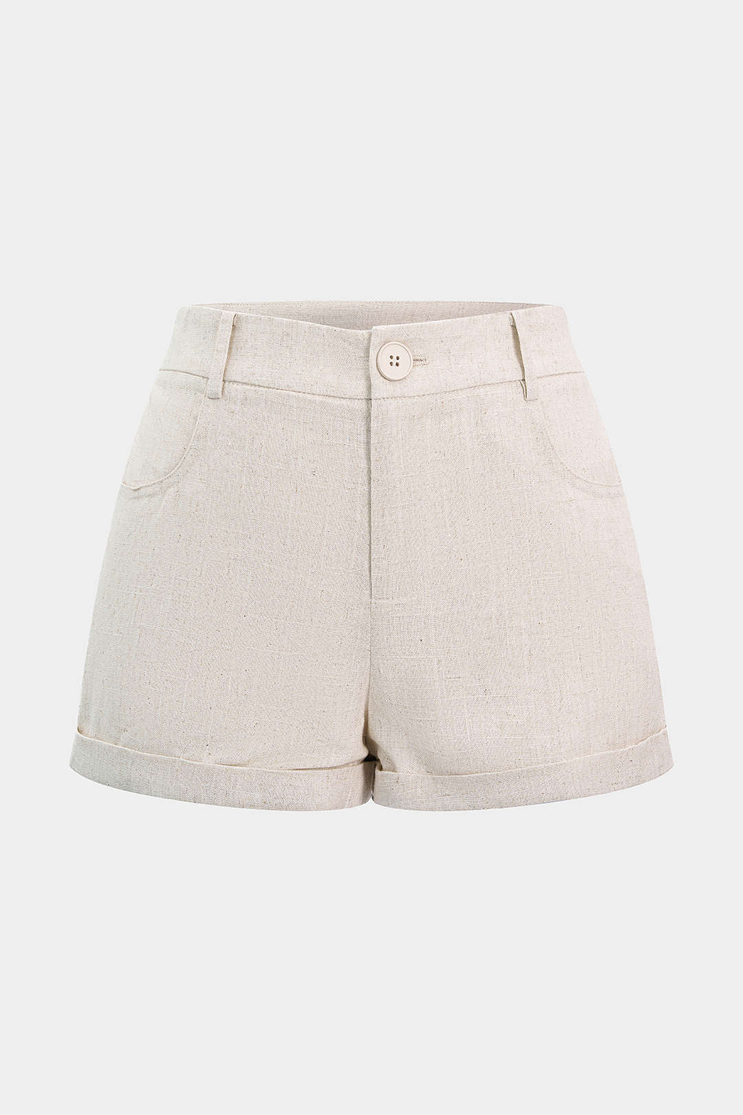 Linen Elastic Waisted Shorts