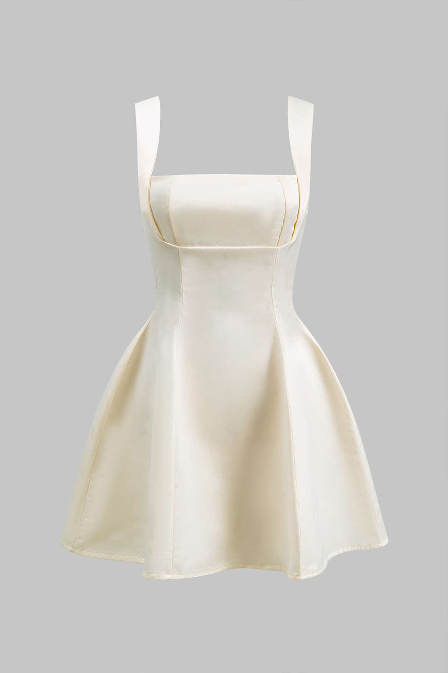 Tie Back Zipper Backless Slip Mini Dress
