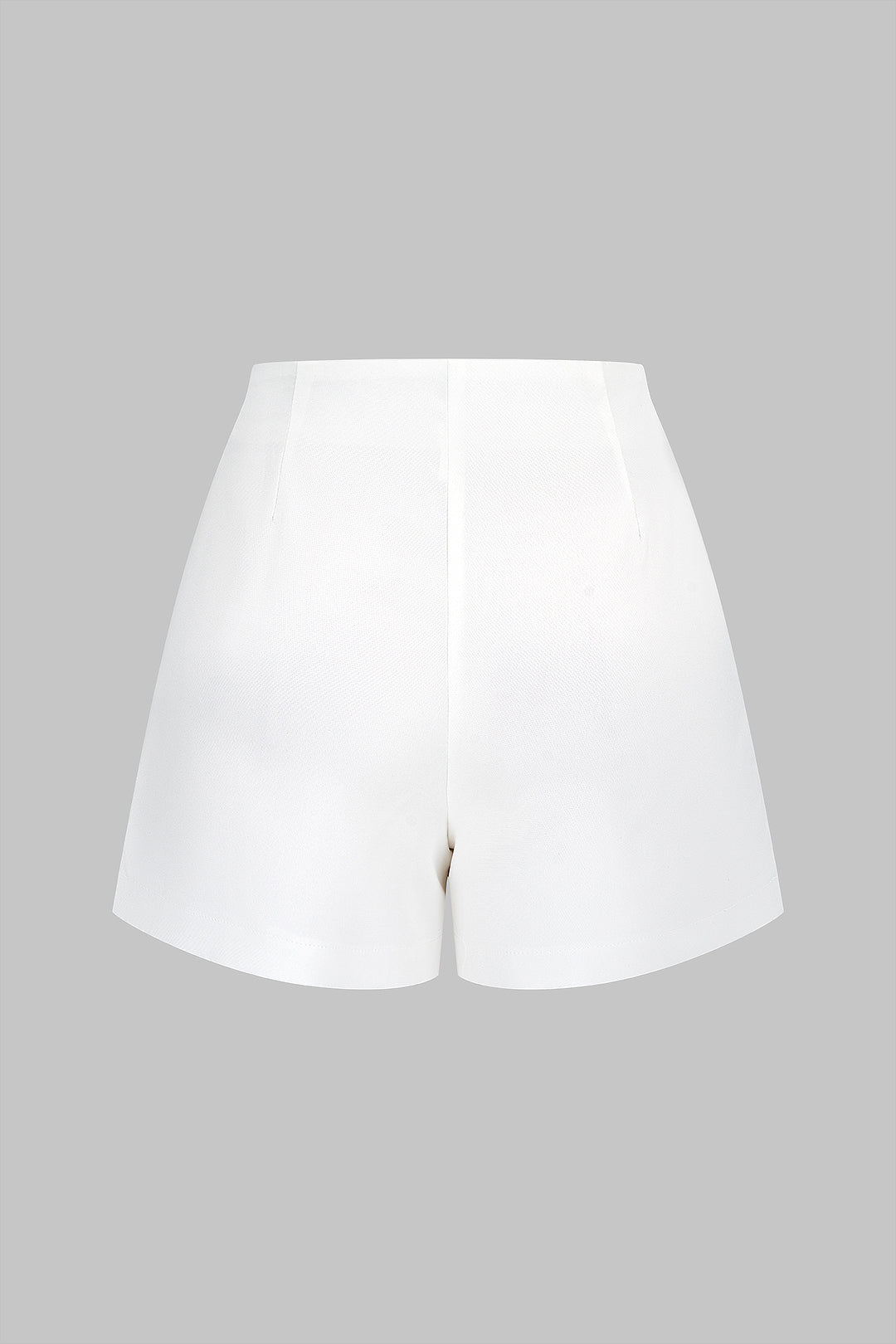 Metallic Wrap Asymmetrical Skort