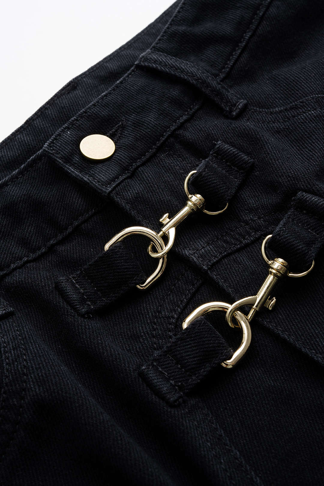 Denim Metallic Barrel Jeans