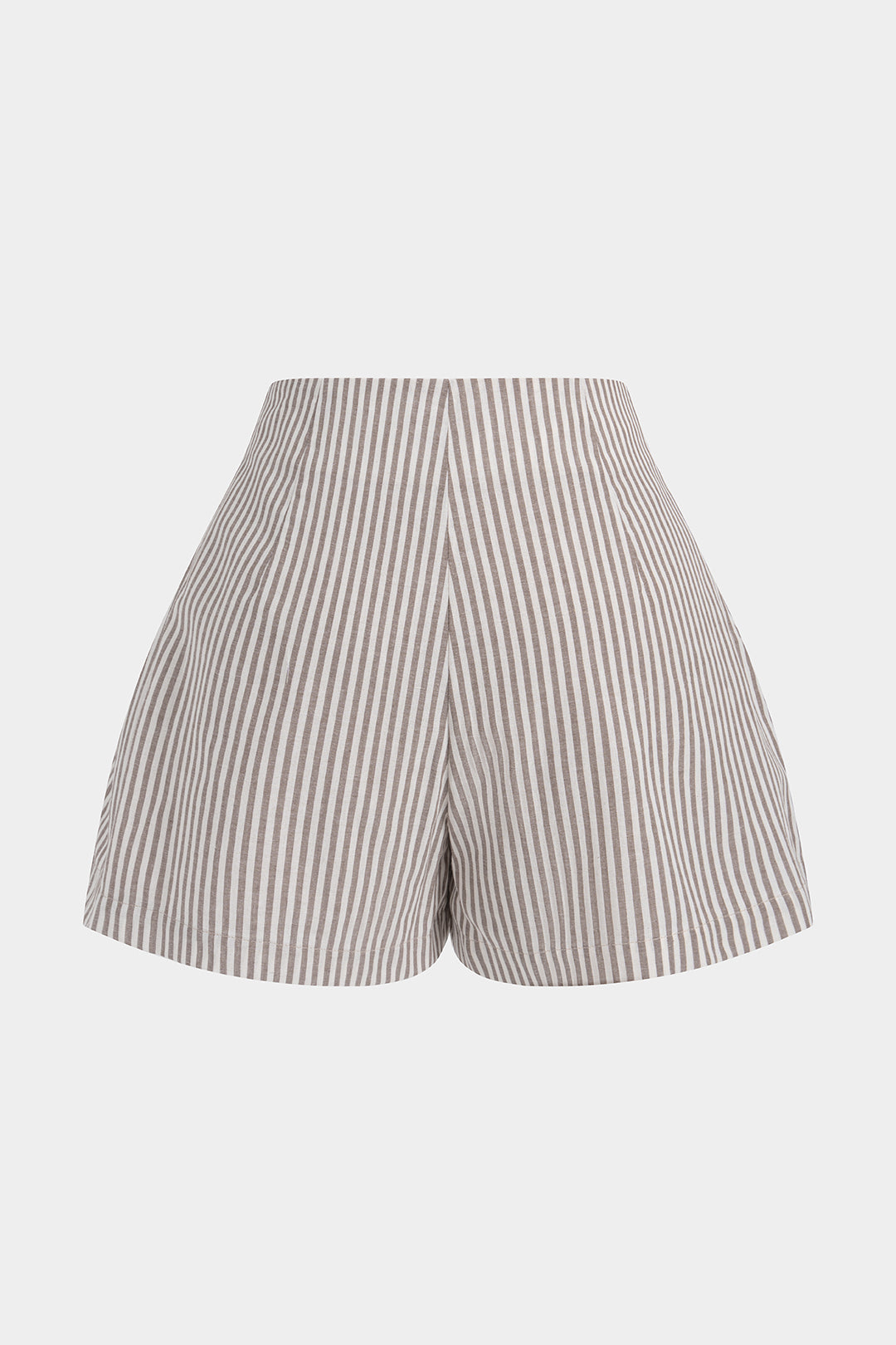 Stripes Print Tie-Up Wide Leg Shorts