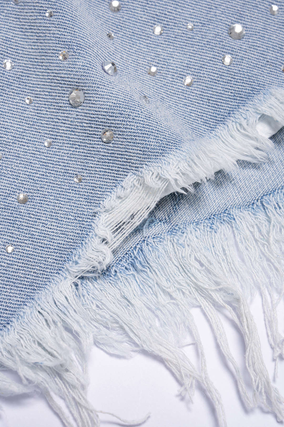 Denim Cut Out Ripped Cut Out Pocket Shorts