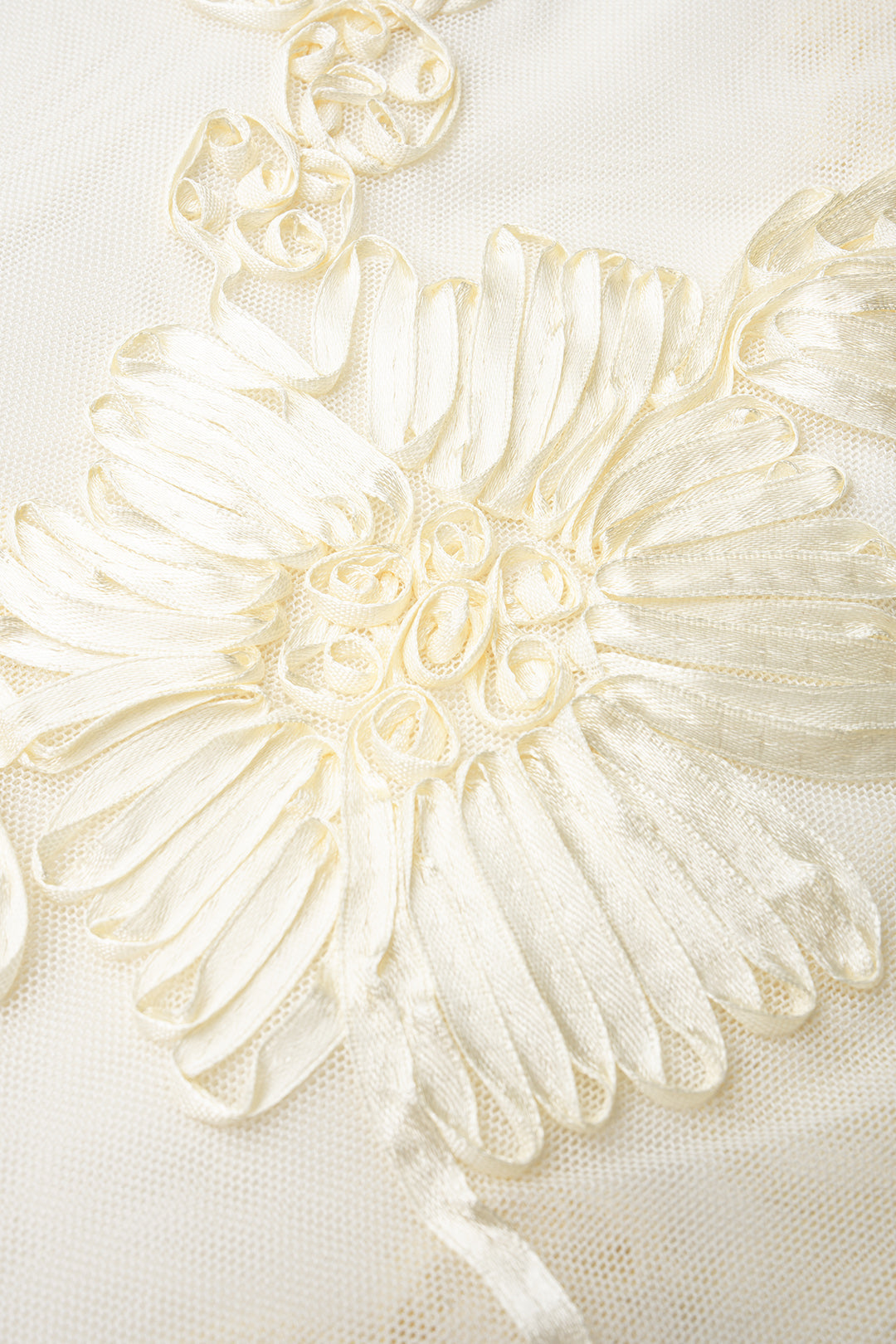 Mesh Sheer Embroidery Sleeveless T-Shirt