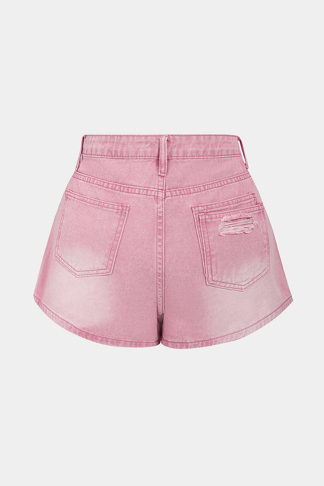 Denim Button Pocket Shorts