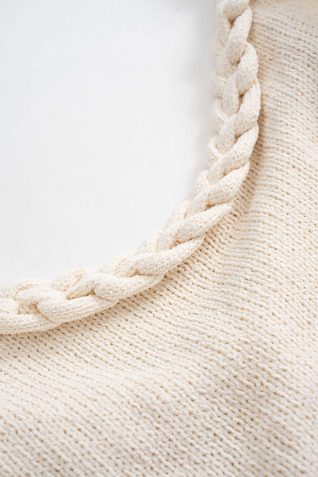 Open Knit Fringe Braided Backless Slip Sleeveless Mini Dress