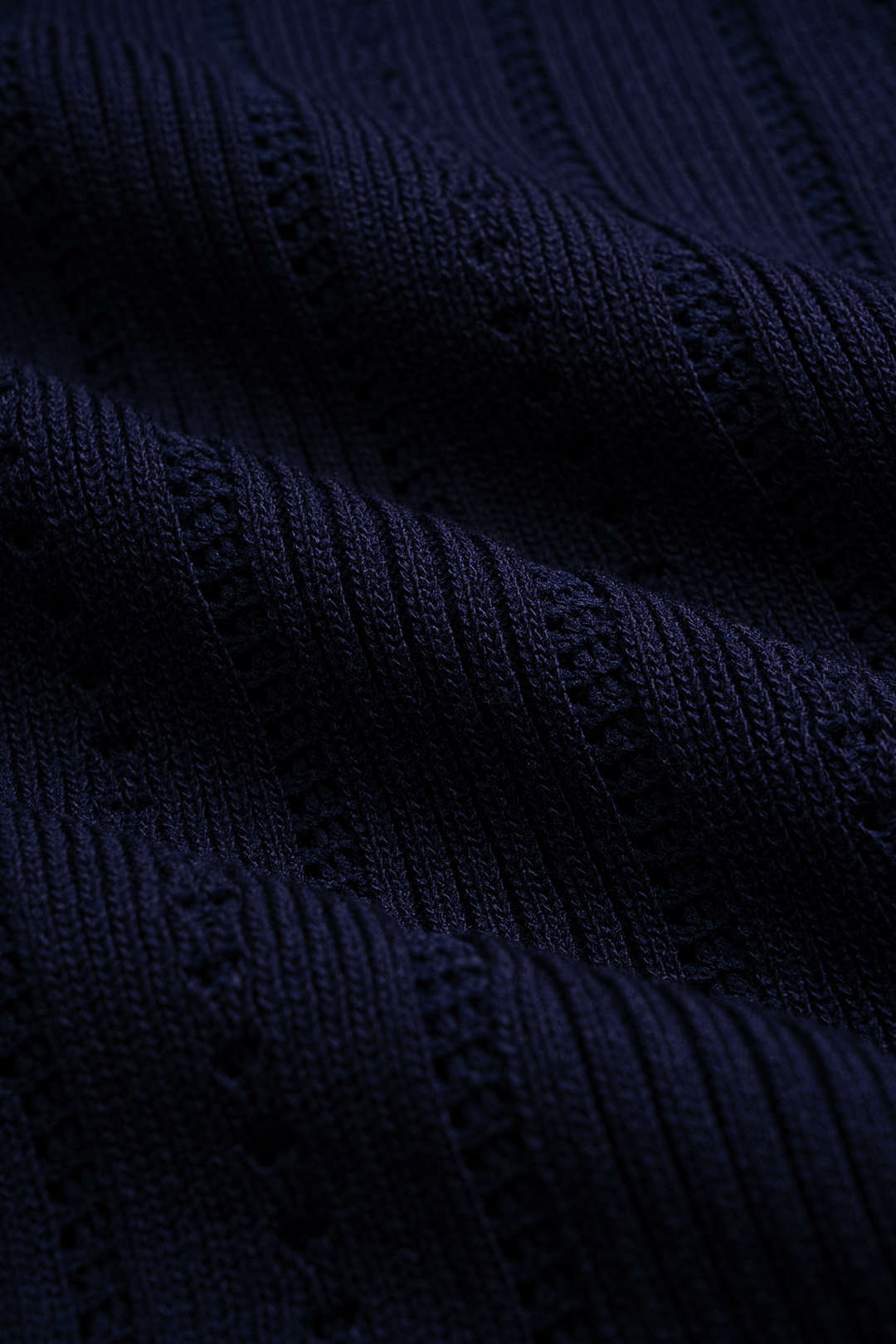 Open Knit Patchwork Denim Lapel Button Short Sleeve Maxi Dress