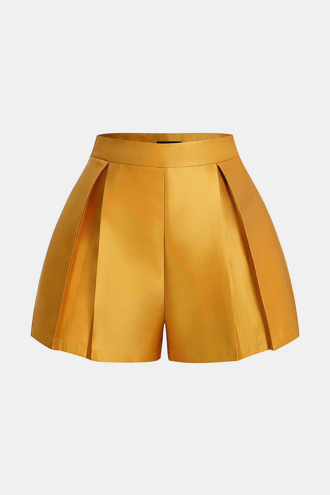 Pleated High Waist Shorts