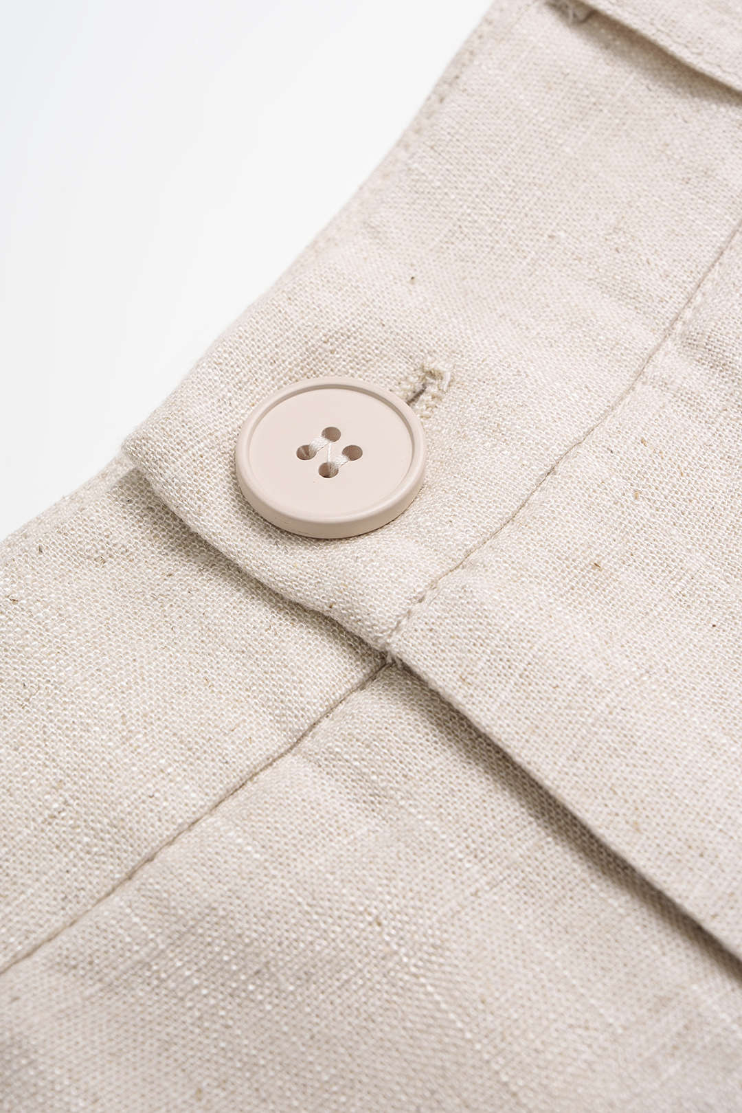 Linen Elastic Waisted Shorts