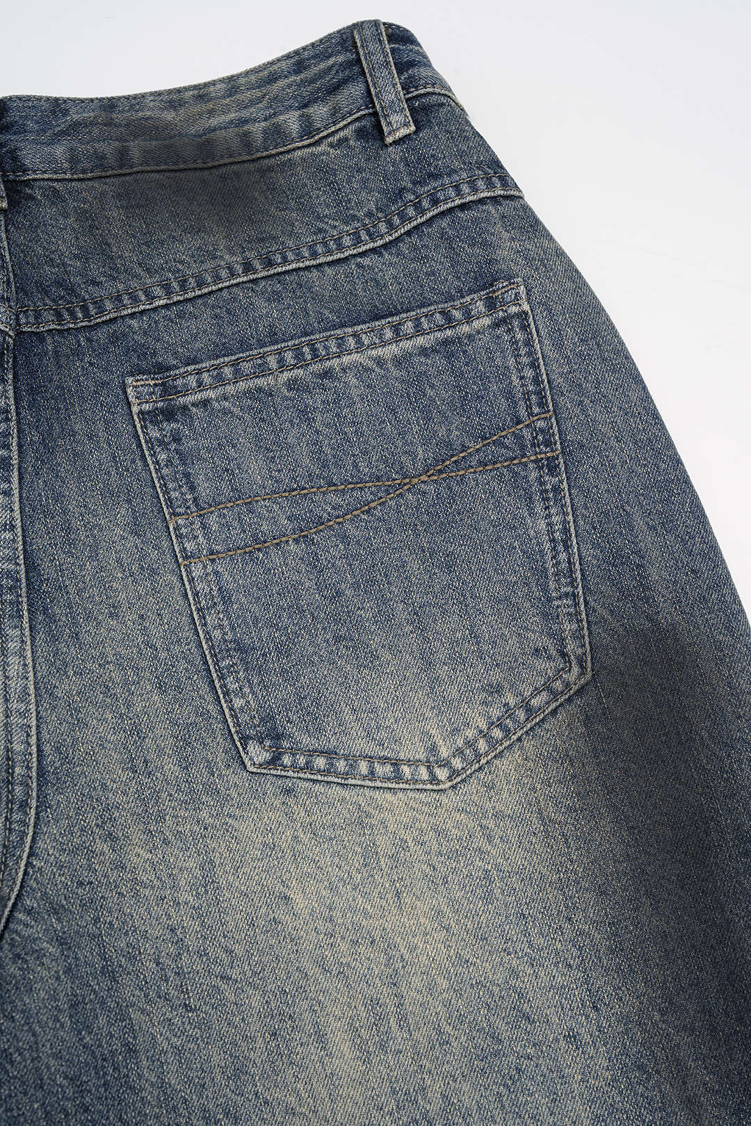Denim Metallic Decor High Waist Jeans