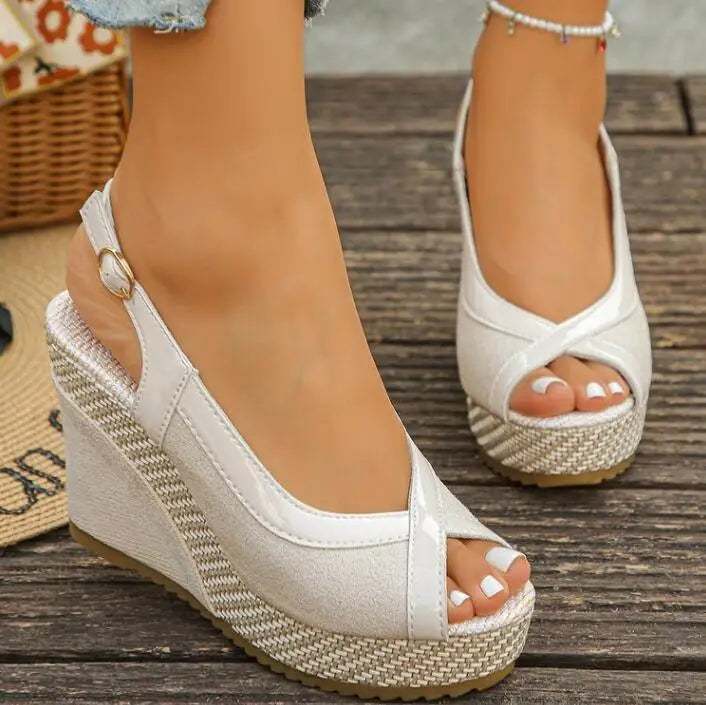 Marina-kiilakorkosandaalit